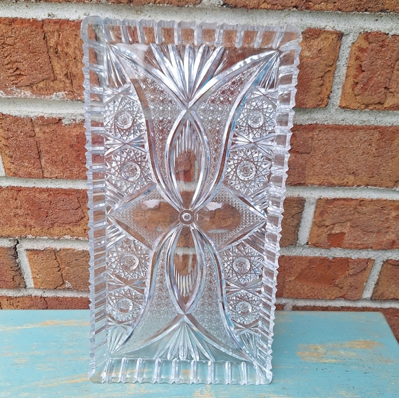 Vintage Lucite Tray MCM Vanity Platter Mid Century Modern Clear Acrylic Plastic - Picture 3 of 16